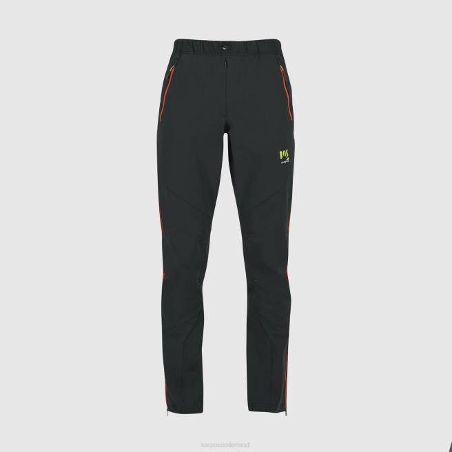 hijgen| Karpos Heren Cevedale evo broek zwart/pikant oranje HD6V514