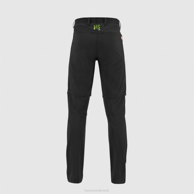 hijgen| Karpos Heren tre cime afritsbare broek zwart/jasmijngroen HD6V611