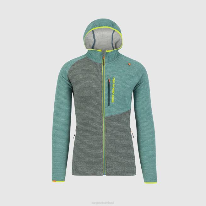 capuchon| Karpos Heren Camoscio hoodie met volledige ritssluiting bos/Noord-Atlantische Oceaan HD6V177
