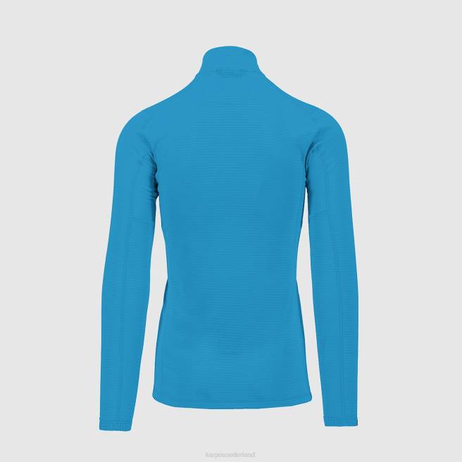 capuchon| Karpos Heren Croda lichte halve ritssluiting blauw juweel HD6V277