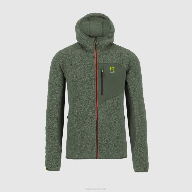 capuchon| Karpos Heren Fleecehoodie uit de jaren 80 tijm HD6V170