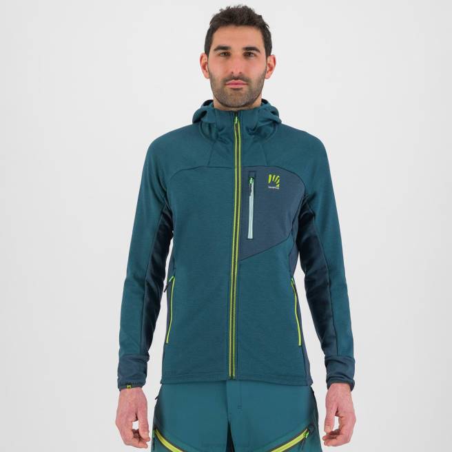capuchon| Karpos Heren mezzodi hoodiefleece balsem/bos HD6V204