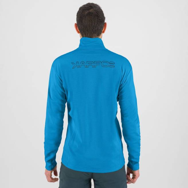 capuchon| Karpos Heren pizzocco halve ritssluiting diva blauw HD6V295