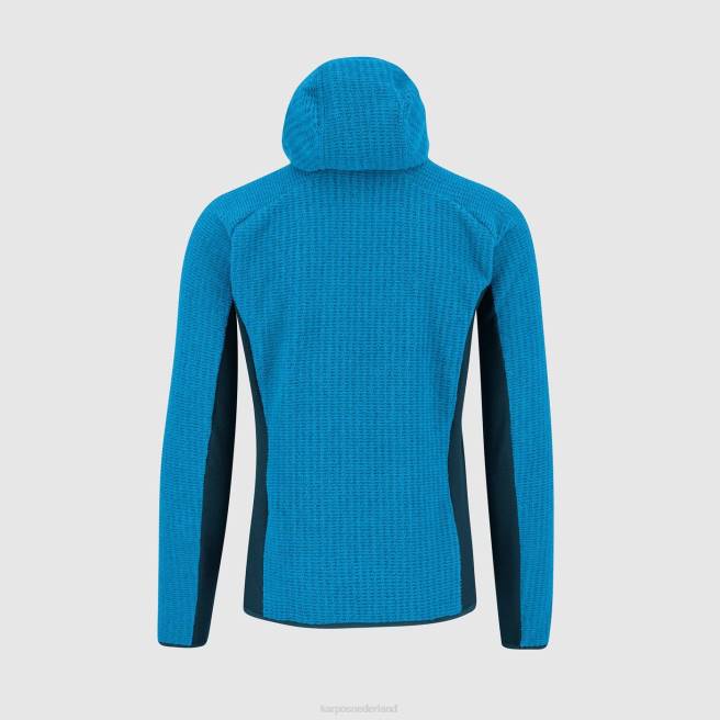capuchon| Karpos Heren rochetta fleecevest met capuchon diva blauw/middernacht HD6V230