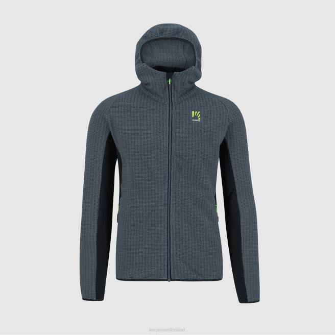 capuchon| Karpos Heren rochetta fleecevest met capuchon donker leisteen/zwart HD6V231