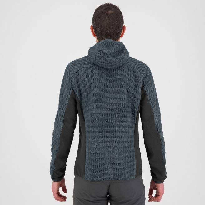 capuchon| Karpos Heren rochetta fleecevest met capuchon donker leisteen/zwart HD6V231