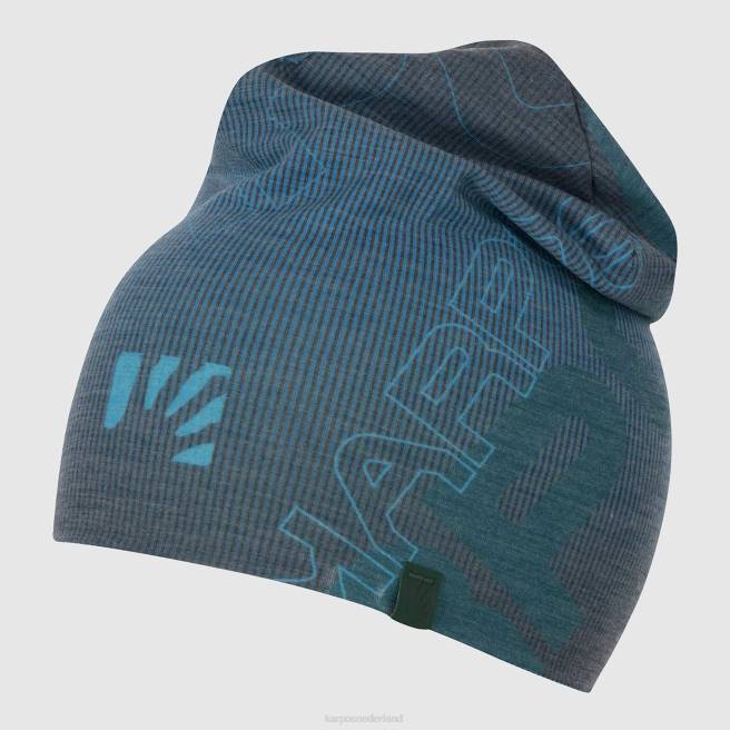 hoofddeksel| Karpos Heren Coppolo merino pet indigo vlaggetjes HD6V737