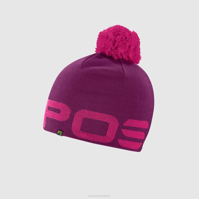 hoofddeksel| Karpos Heren Larin pon pon pet jongensbes/roze HD6V721