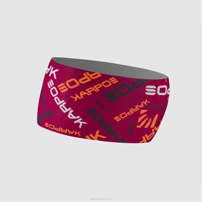 hoofddeksel| Karpos Heren pelmo hoofdband granita/v.sinaasappel/ghotic druif HD6V834