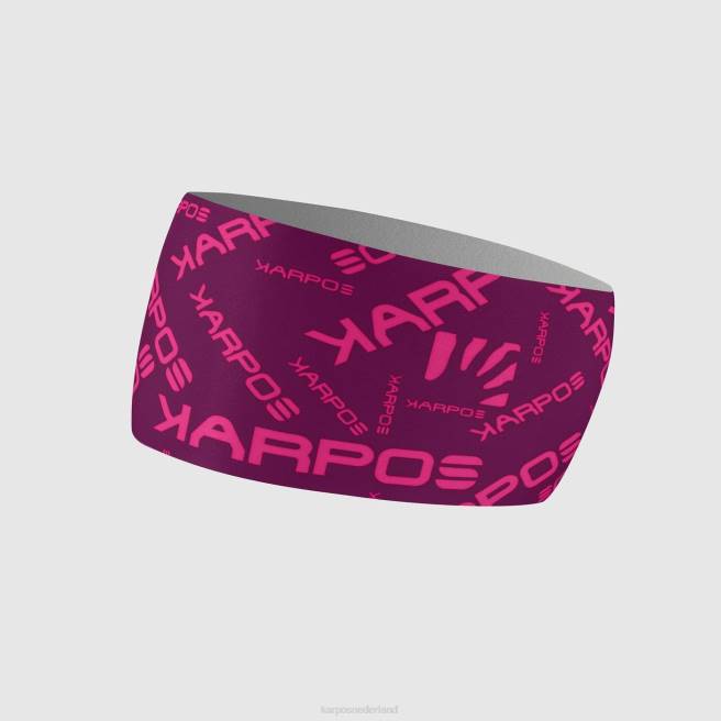 hoofddeksel| Karpos Heren pelmo hoofdband jongensbes/roze HD6V833