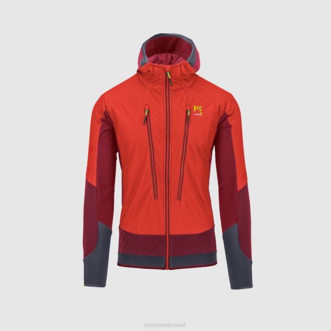 jas| Karpos Heren alagna plus evo-jas grenadine/fietsrood HD6V88