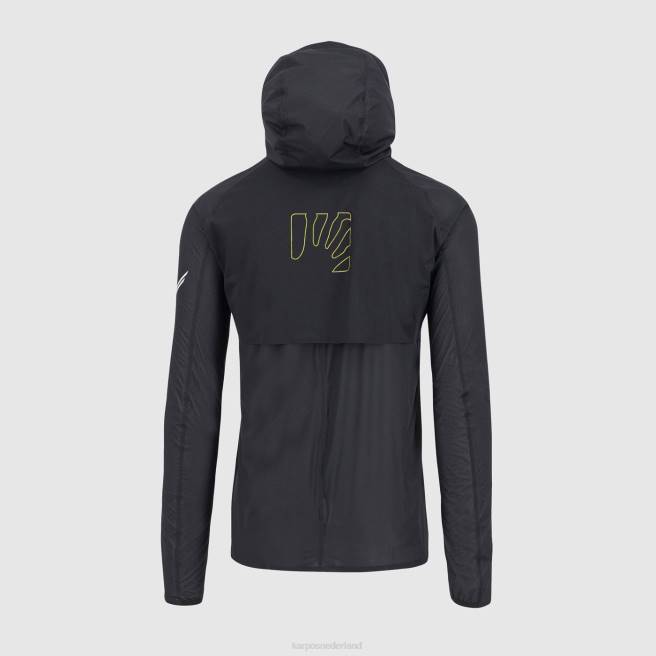 jas| Karpos Heren lavaredo regenjas zwart/groen fluo HD6V65