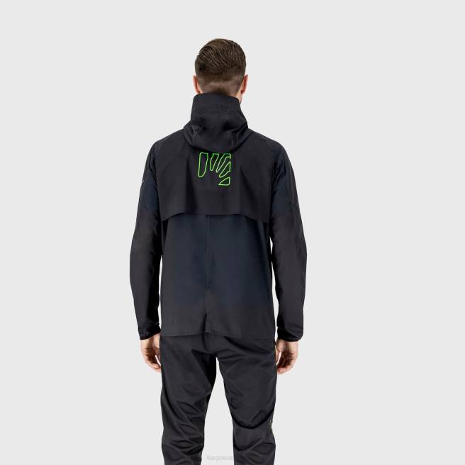 jas| Karpos Heren lavaredo regenjas zwart/groen fluo HD6V65