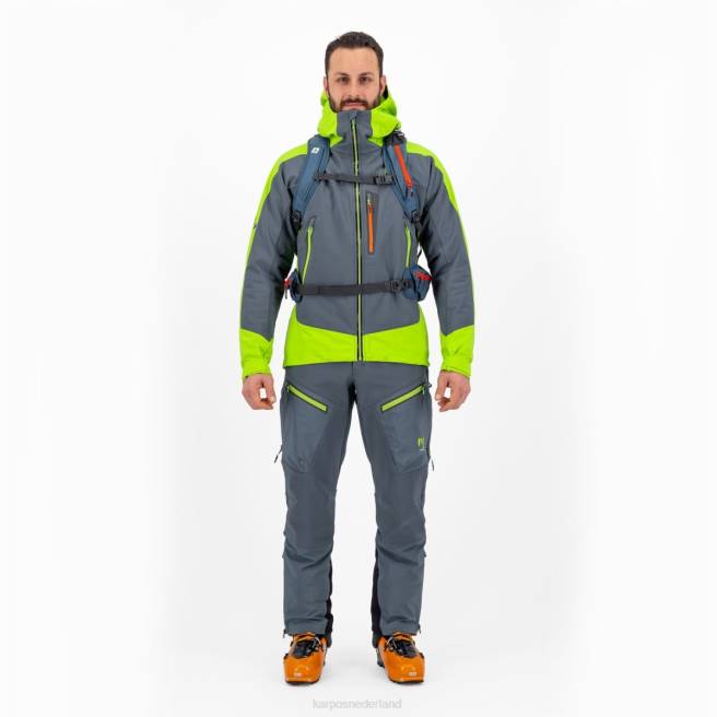 jas| Karpos Heren marmolada jasje donker leisteen/limoengroen HD6V44