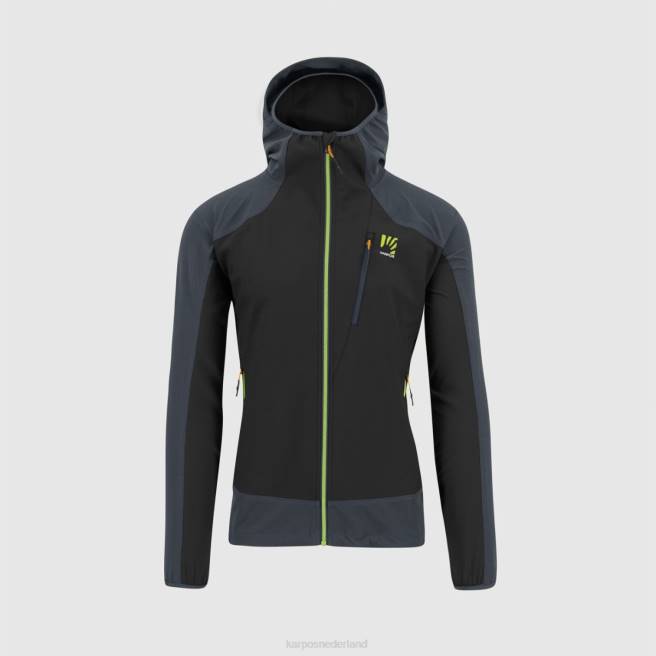 jas| Karpos Heren pare jas zwart/ombre blauw/jasmijngroen HD6V155
