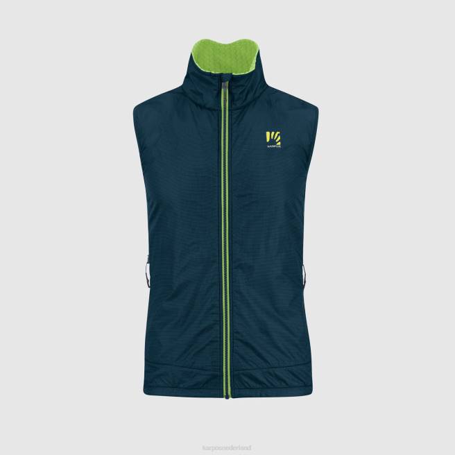 vest| Karpos Heren Federa-vest middernacht/groene flits HD6V127