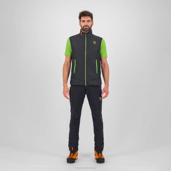 vest| Karpos Heren k-performance hybride vest zwart/jasmijngroen HD6V128