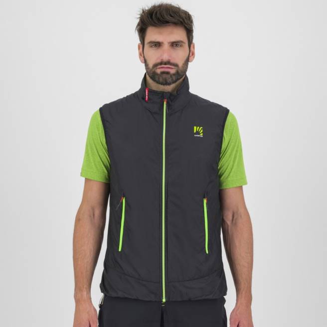 vest| Karpos Heren k-performance hybride vest zwart/jasmijngroen HD6V128