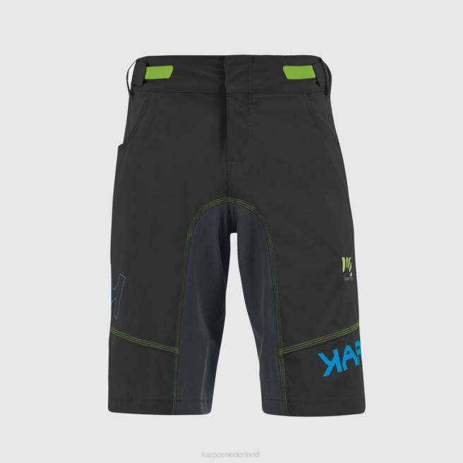 kort| Karpos Heren ballistische evo-shorts zwart/ombre blauw/groen fluo HD6V674