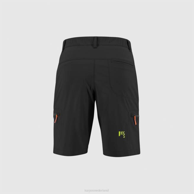 kort| Karpos Heren fantasie bermuda zwart/donkergrijs HD6V678