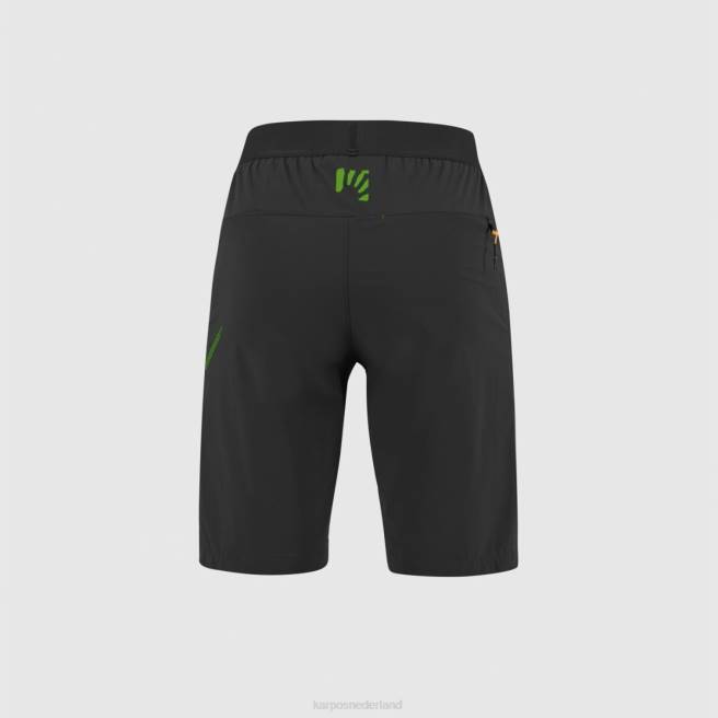 kort| Karpos Heren tre cime bermuda zwart/jasmijngroen HD6V654
