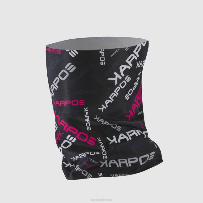 nekwarmer| Karpos Heren Pelmo nekwarmer zwart/cabaret/wit HD6V800