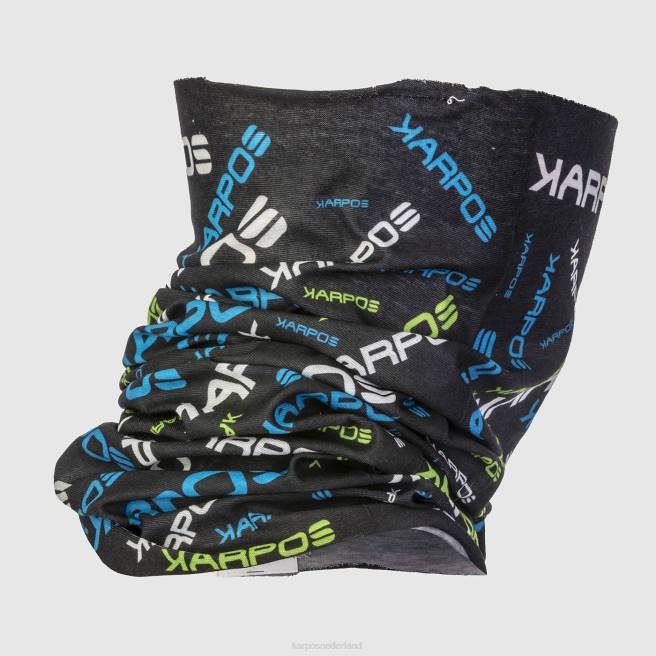 nekwarmer| Karpos Heren nekwarmer licht zwart/indigo/fluo groen HD6V853