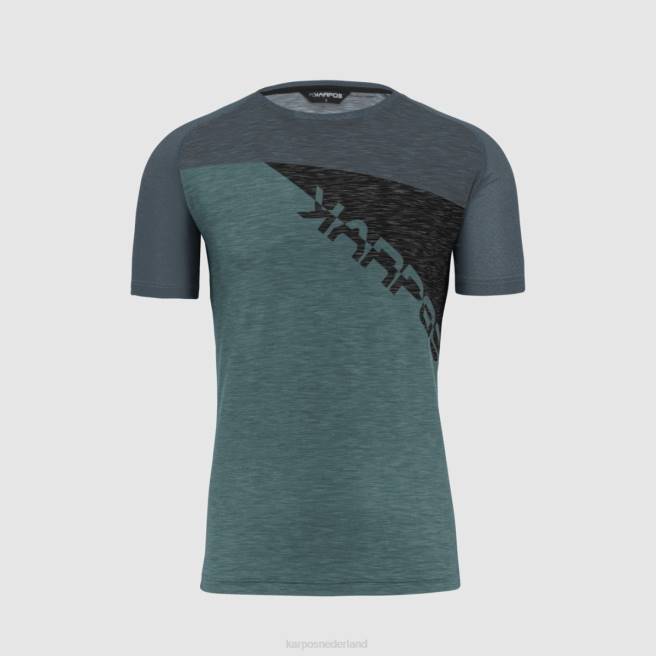T-shirt| Karpos Heren Croda Rossa-jersey Noord-Atlantische Oceaan/donkere leisteen/zwart HD6V360