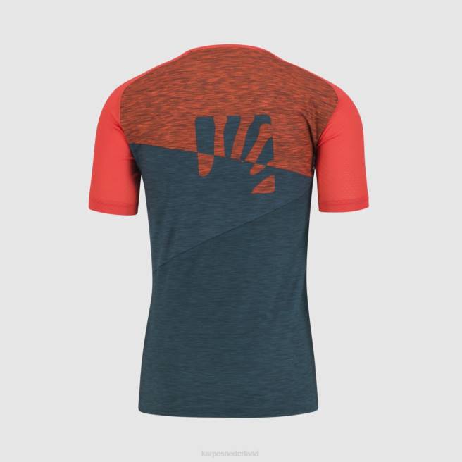 T-shirt| Karpos Heren Croda Rossa-jersey donkere zee/paprika/balsem HD6V359
