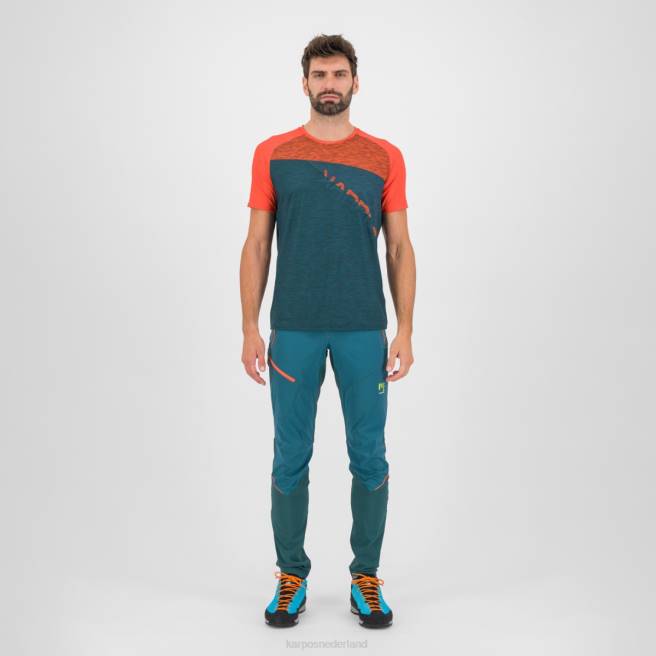 T-shirt| Karpos Heren Croda Rossa-jersey donkere zee/paprika/balsem HD6V359