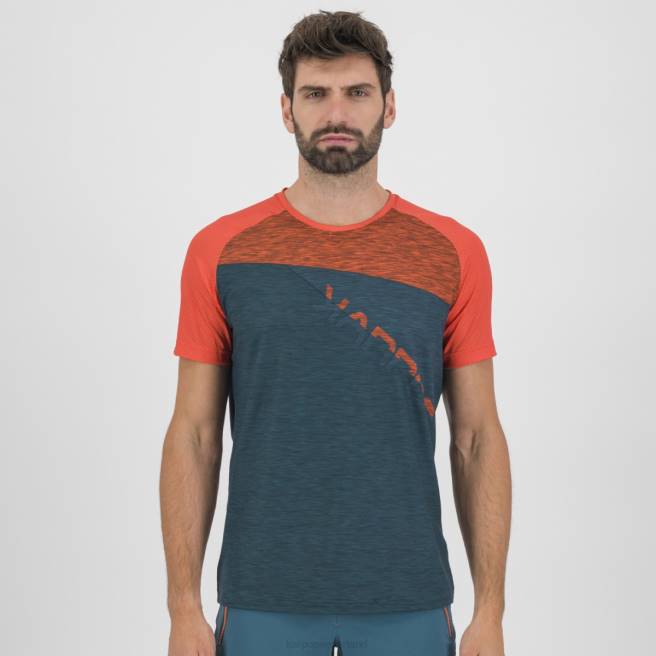 T-shirt| Karpos Heren Croda Rossa-jersey donkere zee/paprika/balsem HD6V359