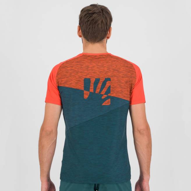 T-shirt| Karpos Heren Croda Rossa-jersey donkere zee/paprika/balsem HD6V359