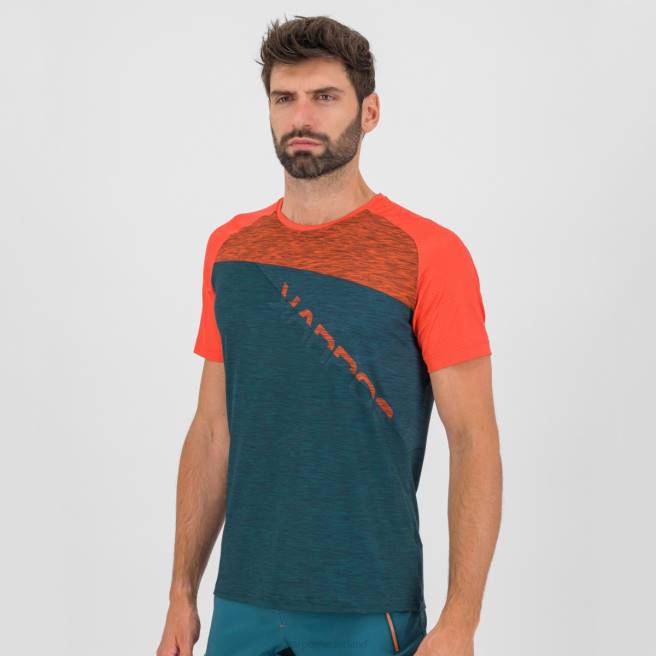 T-shirt| Karpos Heren Croda Rossa-jersey donkere zee/paprika/balsem HD6V359