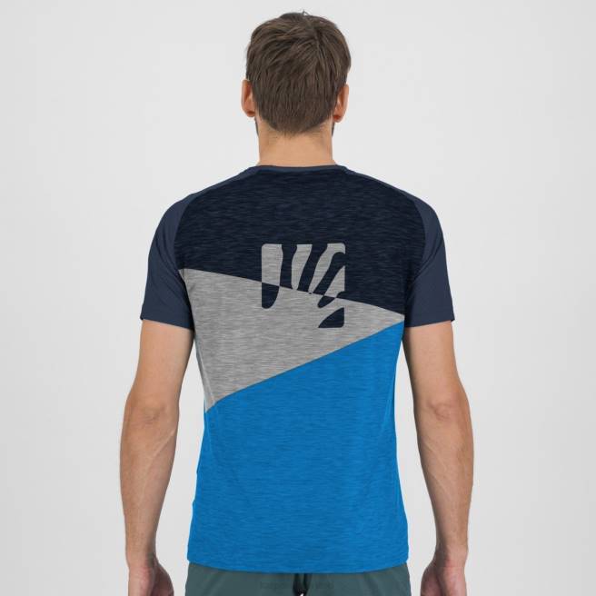 T-shirt| Karpos Heren Croda Rossa-jersey indigo vlaggenlijn/de ruimte HD6V361