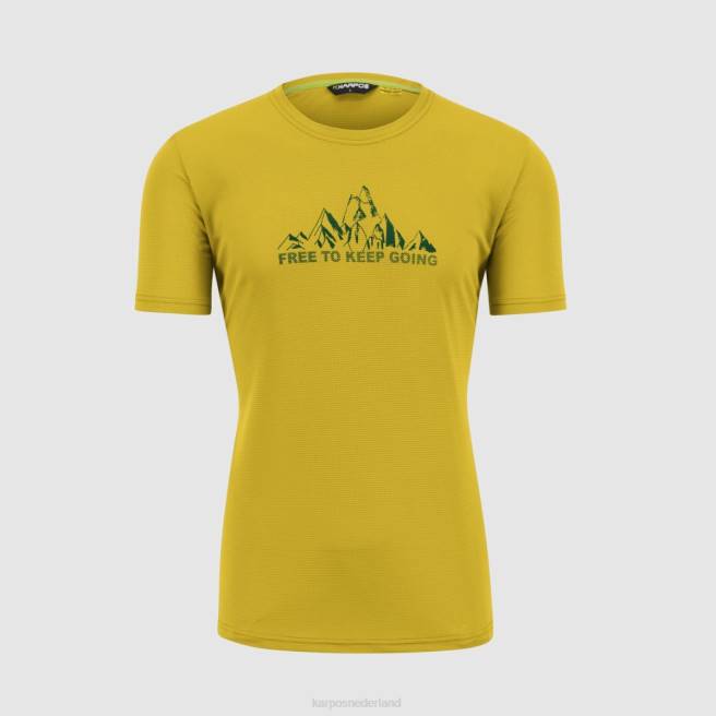 T-shirt| Karpos Heren Jersey met Loma-print citroen kerrie HD6V395