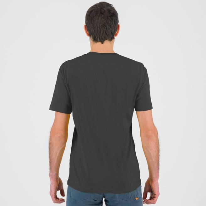 T-shirt| Karpos Heren anemoon t-shirt zwart zand HD6V415
