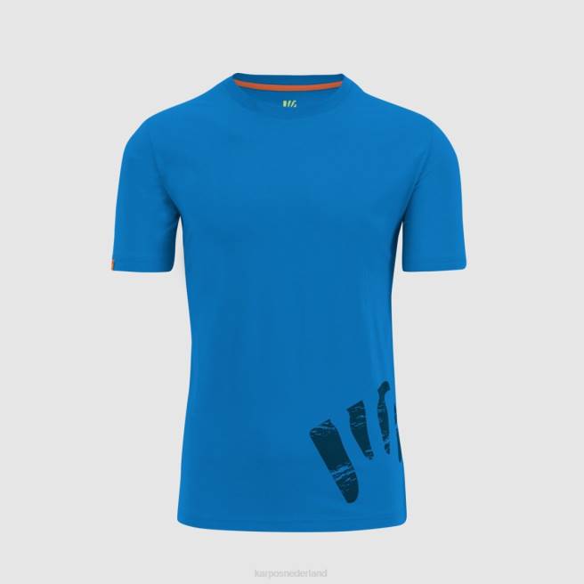 T-shirt| Karpos Heren astro-alpino-shirt indigo vlaggetjes HD6V420