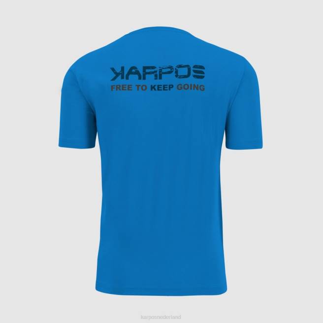 T-shirt| Karpos Heren astro-alpino-shirt indigo vlaggetjes HD6V420