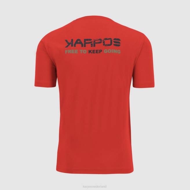 T-shirt| Karpos Heren astro-alpino-shirt paprika HD6V419