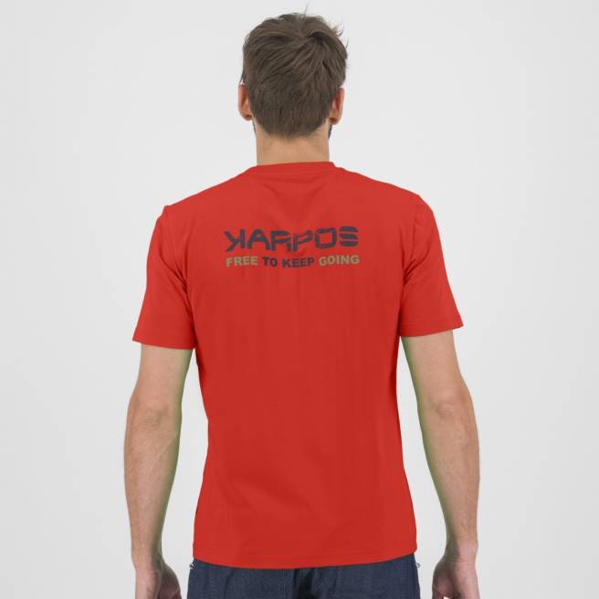 T-shirt| Karpos Heren astro-alpino-shirt paprika HD6V419