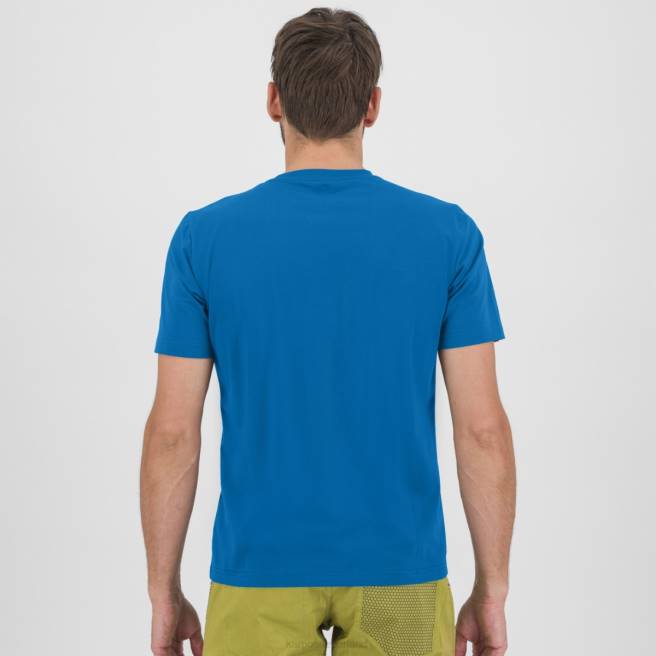 T-shirt| Karpos Heren bottom d'oro t-shirt indigo vlaggetjes HD6V421