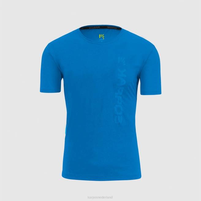T-shirt| Karpos Heren easyfrizz-t-shirt indigo vlaggetjes HD6V350