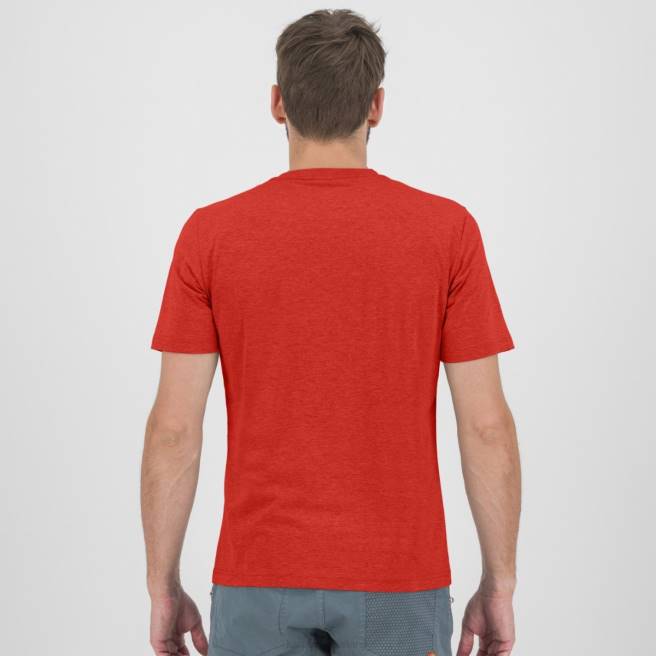 T-shirt| Karpos Heren genzianella t-shirt paprika HD6V424