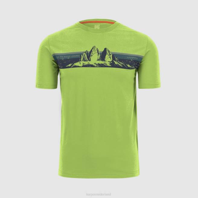 T-shirt| Karpos Heren giglio t-shirt jasmijn groen HD6V425