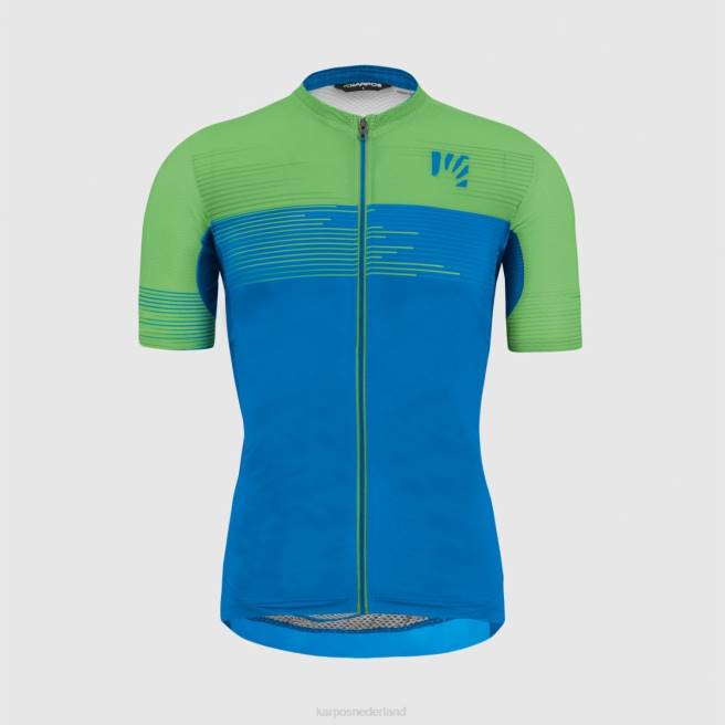T-shirt| Karpos Heren groene vuurtrui indigo b/fluo groen HD6V314