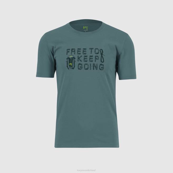 T-shirt| Karpos Heren krokus t-shirt Noord-Atlantische Oceaan/bos HD6V399