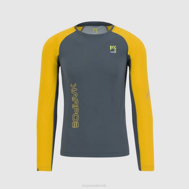 T-shirt| Karpos Heren lavaredo jersey ls donkere leisteen/citroencurry HD6V327