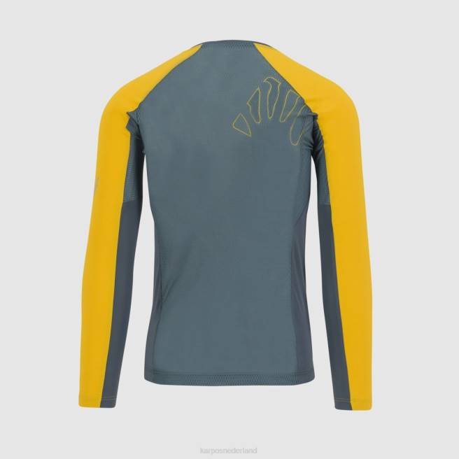 T-shirt| Karpos Heren lavaredo jersey ls donkere leisteen/citroencurry HD6V327