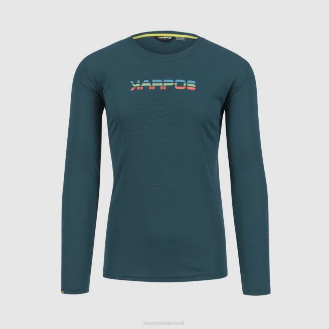T-shirt| Karpos Heren loma jersey ls donkere zee/paprika HD6V382