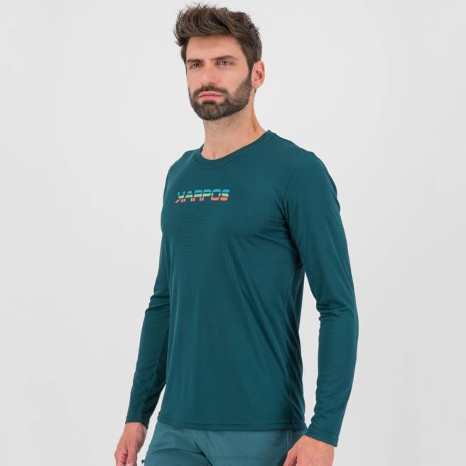 T-shirt| Karpos Heren loma jersey ls donkere zee/paprika HD6V382